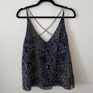 Snake Print Top Zara